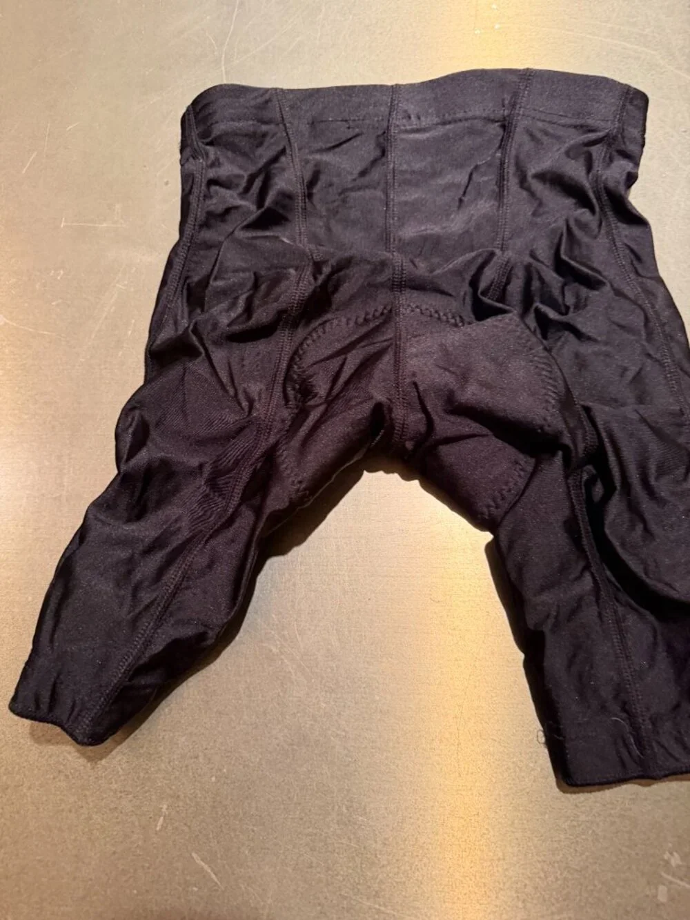 Compression Shorts with Padded Crotch Black Reed Street Medium Vintage